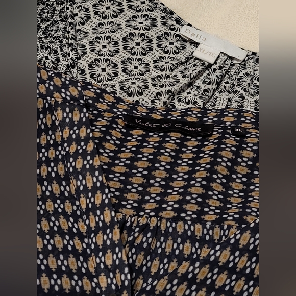 None Tops - Set of 2 Gently Used Long Sleeve Blouses Size XL